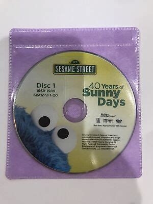 Sesame Street: 40 Years of Sunny Days (DVD, 2009) Disc 1 Only ...