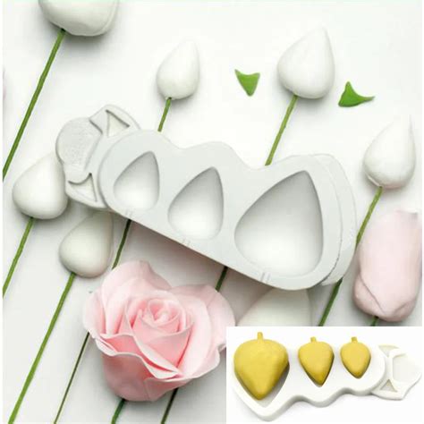 1pc Lily Rose Flower Lace Silicone Cake Mold Fondant Mold Birthday Cake