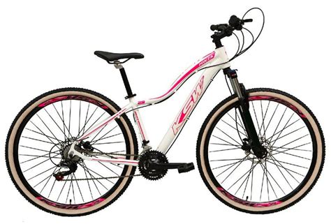 Bicicleta Feminina Aro Ksw Mwza Alum Nio V C Mbios Shimano Garfo