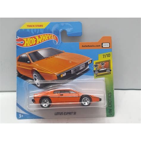 LOTUS ESPRIT S1 ORANGE 7 10 EXOTICS 1 64 HOT WHEELS BCN STOCK CARS