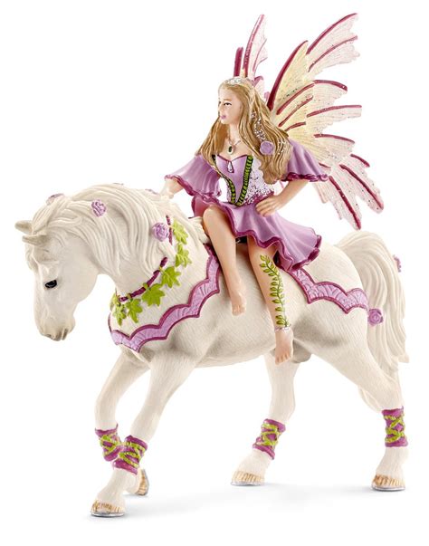 Schleich Bayala Feya Or In My World Rosa Riding On Rose Schleich