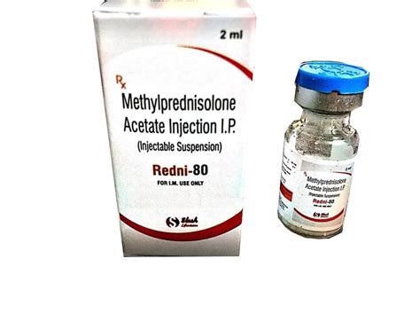 Methylprednisolone Acetate Injection IP Packaging Size 2 Ml 80 Mg