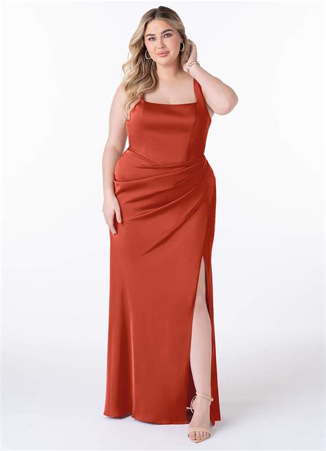 Azazie Mero Rust Bridesmaid Dresses Azazie