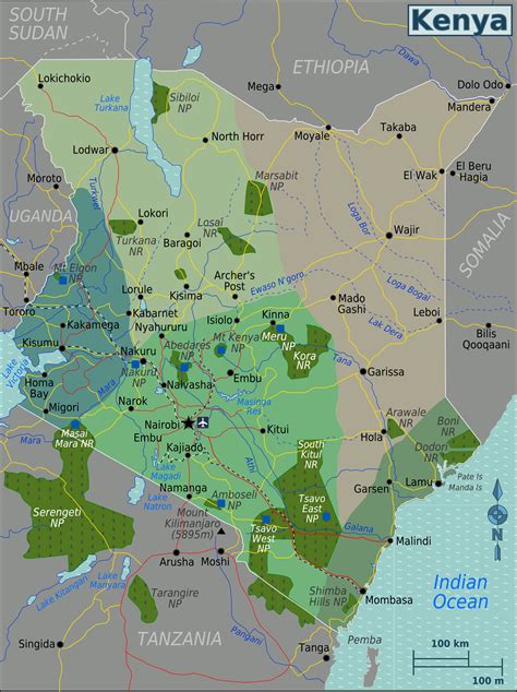 File:Kenya Regions map.png - Wikitravel Shared