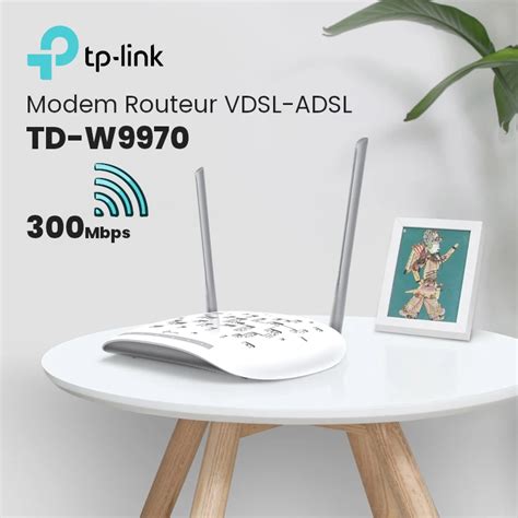 Modem Routeur VDSL ADSL WiFi 300Mbps TP Link TD W9970 CAPMICRO