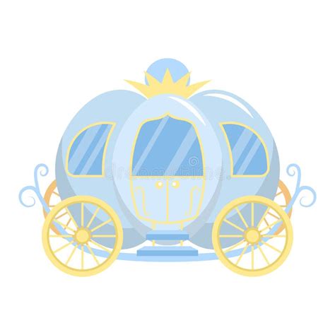 Cute Cinderella Princess Carriage Clipart Stock Vector - Illustration ...