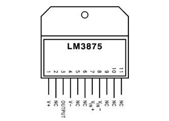 LM3875 High Audio Amplifier 56W | all about wiring diagram
