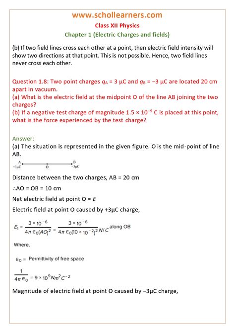 Ncert Solutions For Class 12 Physics Chapter 1 Electric Charges And