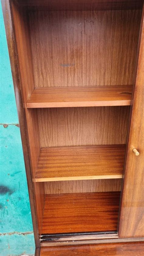 Komoda Violetta Highboard Biblioteczka Prl Lata Fornir Orzech Bytom