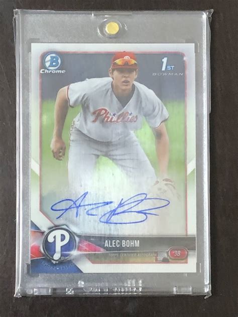 330 Alec Bohm 2019 Bowman Chrome Draft Autographs 1st Auto その他 売買された