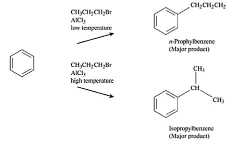 Benzene Reacts With N Propyl Chloride In The Presence Of Anhydrous Alcl3 To Give Predominantly