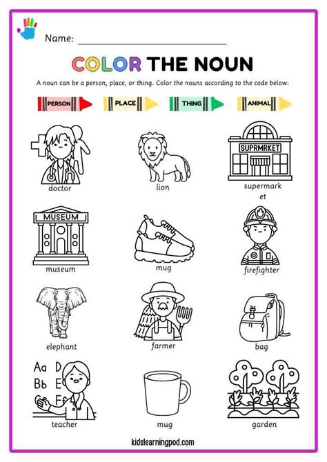 Common And Proper Nouns Worksheets Kids Learning Pod