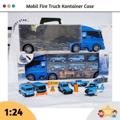 Promo MAINAN MOBIL FIRE TRUCK CARRY PEMADAM KEBAKARAN KONTAINER CASE