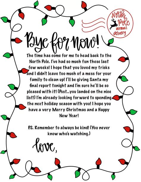 13 Christmas Eve Letter From Elf Printable Letters Artofit