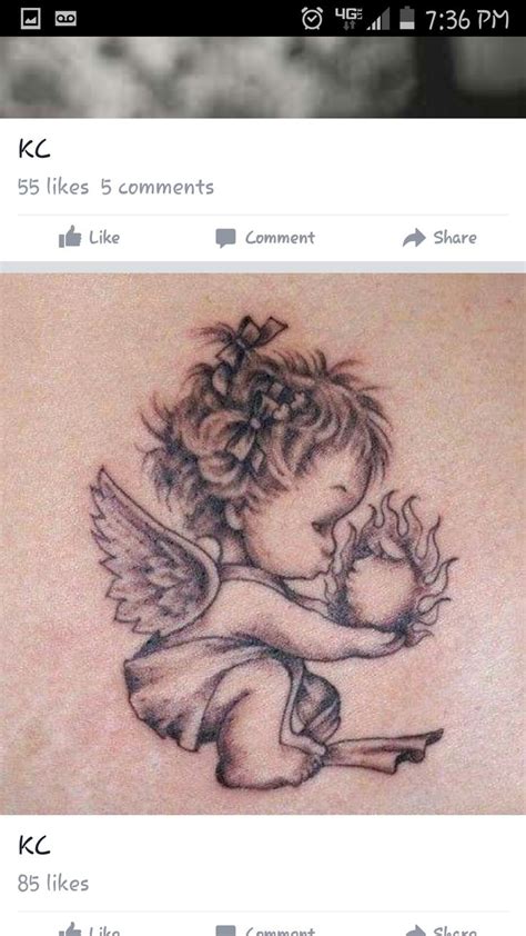 Pin By Shanda Courtright On Tattoos I Love Baby Angel Tattoo Cherub