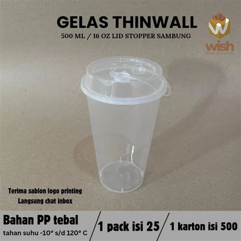 Jual Cup Pp Injection Gelas Plastik Oz Isi Pcs Shopee