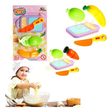 Comidinha Crec Fruta De Cortar Velcro Brinquedo Infantil Mercadolivre