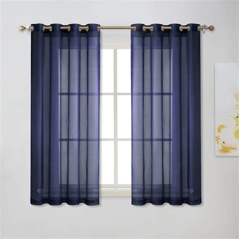 Navy Blue Sheer Curtains – Curtains & Drapes