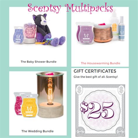 Scentsy Multipacks Baby Shower House Warming And Wedding Bundle