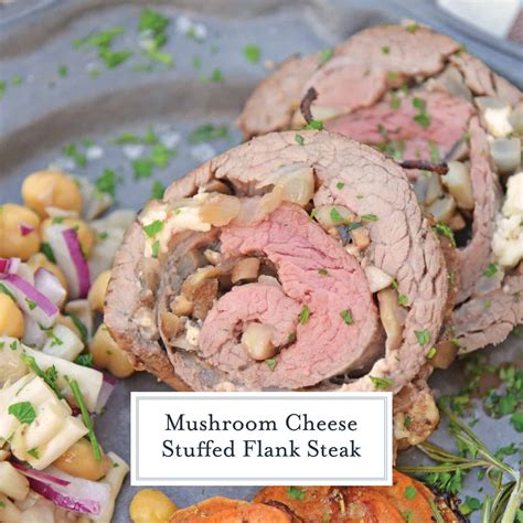 Mushroom Cheese Stuffed Flank Steak Stuffed Flank Steak Pinwheels