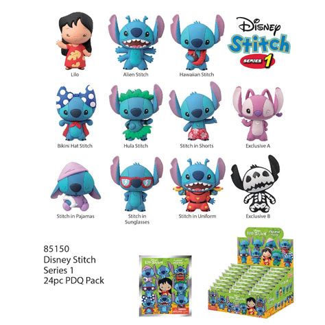 Disney Stitch Series D Foam Bag Clip Display Pcs