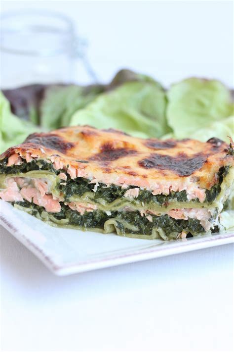 Lasagnes Au Saumon Epinards Entre La Poire Le Fromage