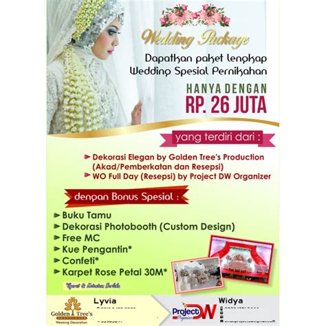 Desain Brosur Wedding Organizer