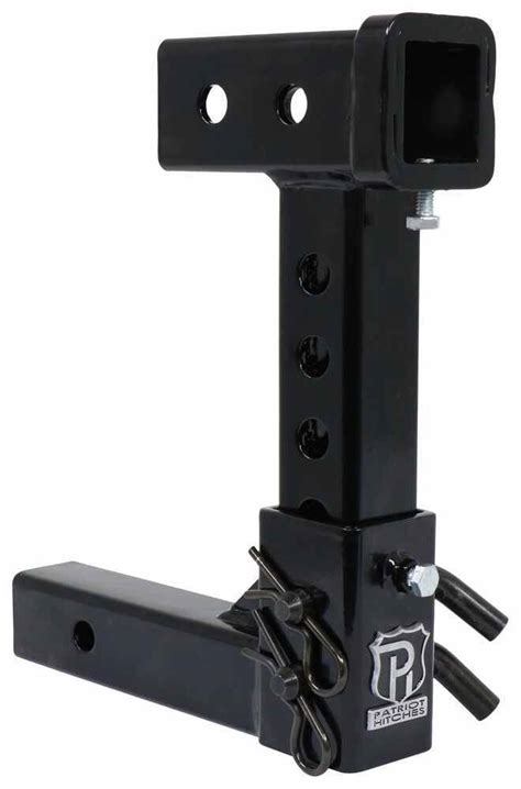 Patriot Hitches Adjustable Drop Hitch Receiver Adapter 2 Hitches