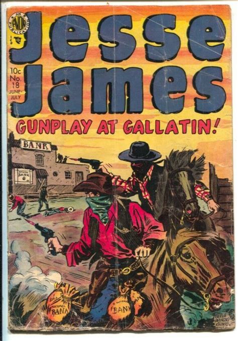 Jesse James 18 1954 Avon Everett Raymond Kinstler Cover Joe Kubert Art