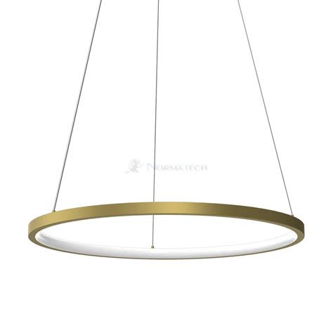 Lampa sufitowa wisząca okrąg koło Industrialna Loft ROTONDA GOLD 27W