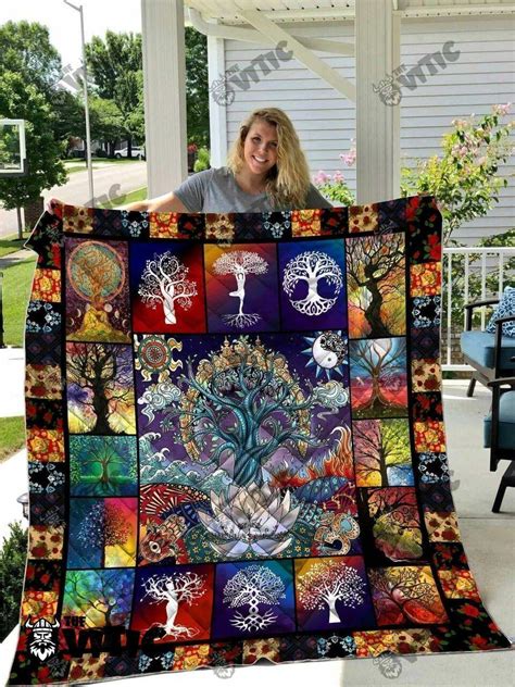 Tree Of Life Quilt Blanket 6000 Dreamrooma