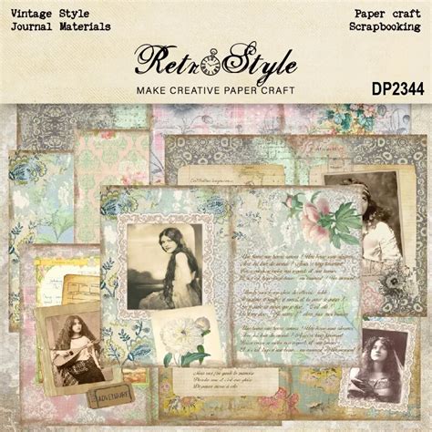 Pacote De Cart Es Panalisa Craft Estilo Vintage Scrapbooking Papel