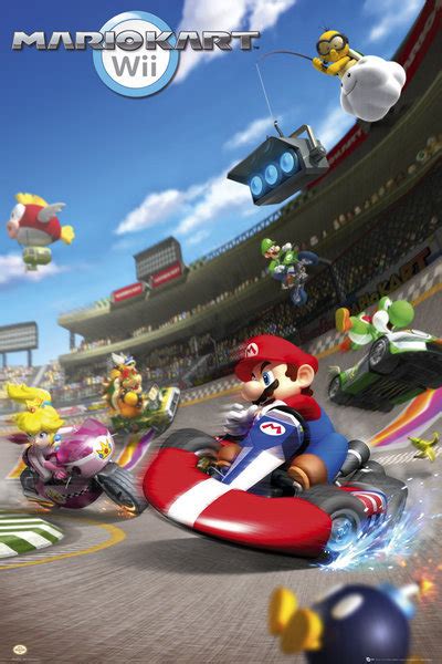 Nintendo Mario Kart Póster Lámina Compra En Posterses