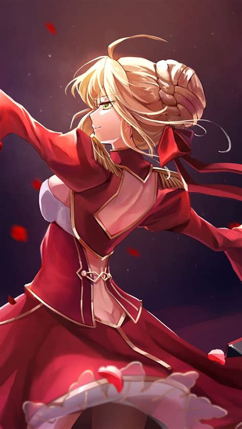 Anime Fate Extra Nero Claudius Red Saber Anime Artist Artwork