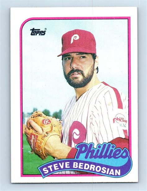 Topps Steve Bedrosian Philadelphia Phillies Ebay