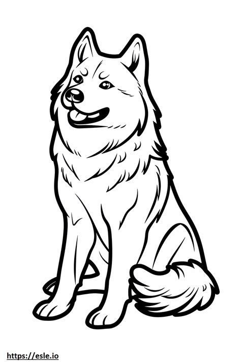 Coloriage Husky D Alaska Mignon Imprimer