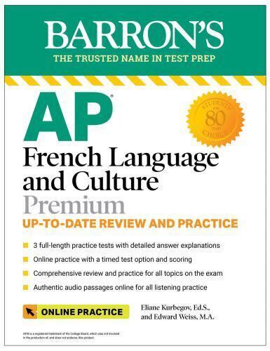 Barron S AP Ser AP French Language And Culture Premium 2023 2024 3