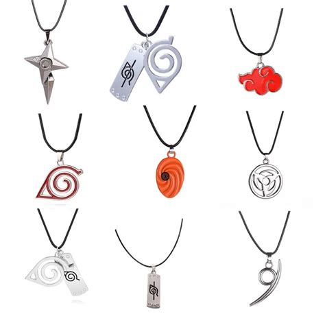 Collar De Anime Naruto Metal Kunai Kakashi Sharingan Ninja Colgante