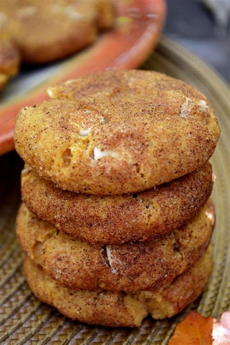 White Chocolate Chip Pumpkin Snickerdoodles Breezy Bakes