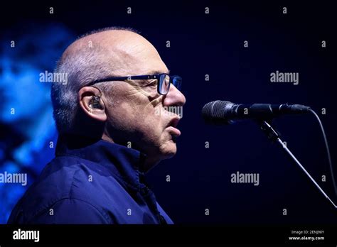 British Singer Songwriter Mark Knopfler Performs Live On Stage At A