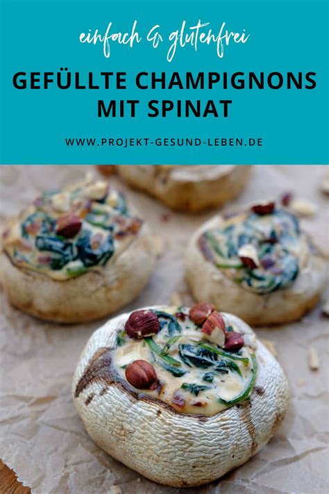 Rezept Gefüllte Champignons mit Spinat nur 10 Min Projekt