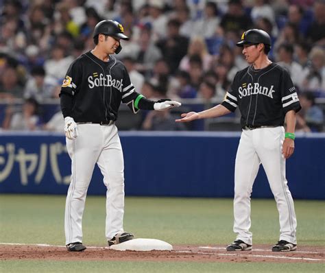 【ソフトバンク】ドラ3広瀬隆太プロ初打点 中日小笠原から右前適時打 前日から3打席連続安打 プロ野球写真ニュース 日刊スポーツ