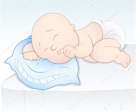 Cute Baby Sleeping Stock Vector Baavli 9899669