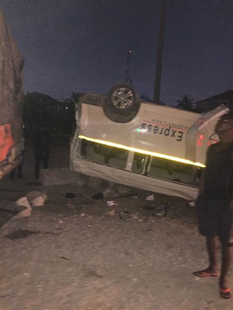 Monday Dawn Accident Creates Gridlock At Pokuase On Accra Kumasi Highway