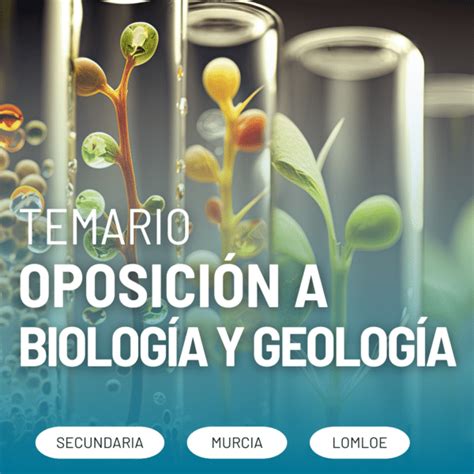 Temario de Oposición a Biología y Geología Murcia actualizado 2024 GPN