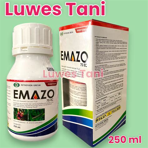 Jual Insektisida Emazo 75 Ec 250 Ml Basmi Tuntas Hama Tanaman Shopee