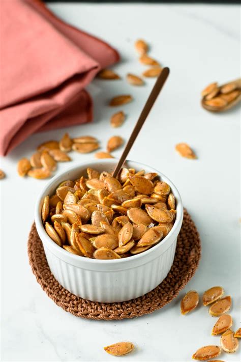 Roasted Pumpkin Seeds Recipe The Conscious Plant Kitchen