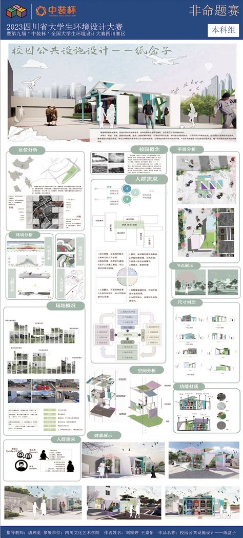 我校送报作品在四川省大学生环境设计大赛暨第九届“中装杯”中斩获佳绩 四川文化艺术学院中文门户网站