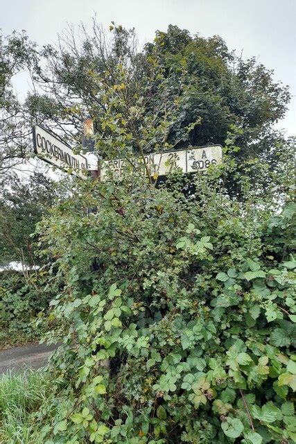 Direction Sign Signpost On The A5086 B Todd Cc By Sa 2 0