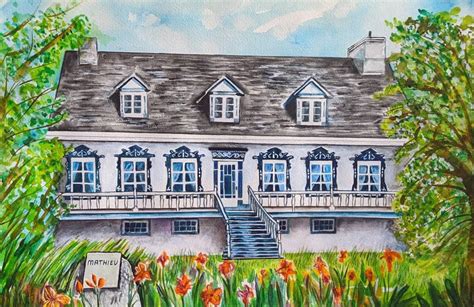 Custom Watercolor House Portrait Cherished First Home Gift Parents Gift